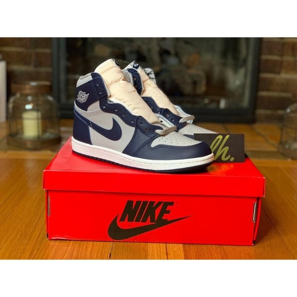 Sz 9 Air Jordan 1 Retro High '85 Georgetown - Picture 5 of 6